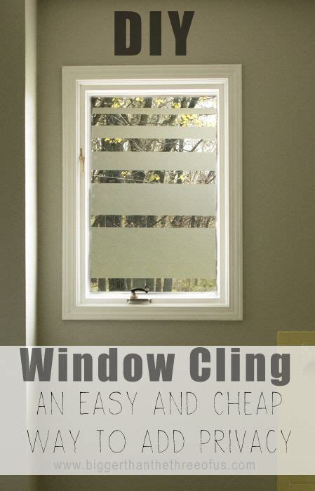 Add Privacy To Bathroom Windows With This Diy Diy Window Window In