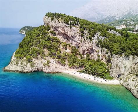 Croatia Makarska Nugal Beach Was Our Personal Favorite Beach Towering Cliffs The
