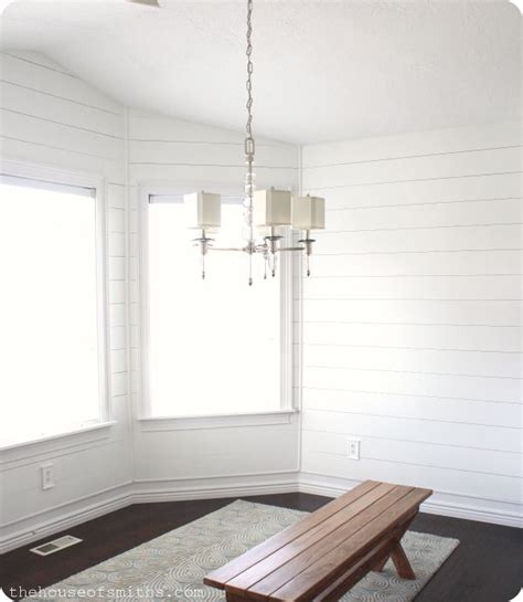 Diy Wood Planked Walls Tutorial The House Of Smiths White Plank