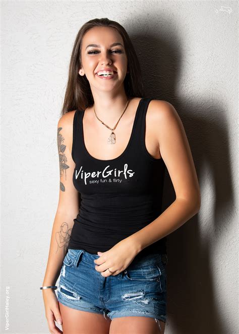 Haley Dubarry Inked Model Wearing A Vipergirls Tank Top