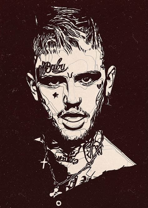 Lil Peep Artwork Painting By New Art