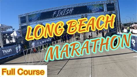 2021 Long Beach Marathon Full Course 10x Speed Youtube