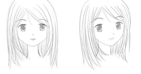 Gaya Rambut Cara Melukis Anime Perempuan Gambar Sketsa Wajah Anime