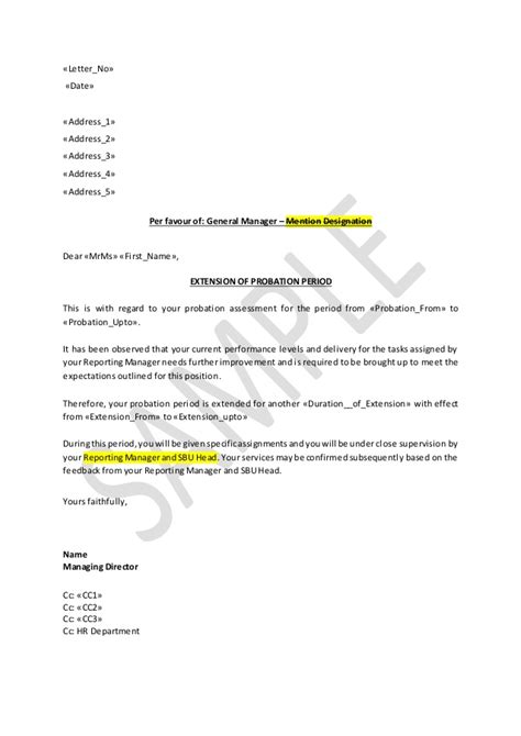 Use proper business letter format when sending a cover letter by mail. How to write Extension letter for company employee
