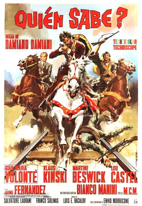 Quién Sabe 1967 Italian Movie Poster
