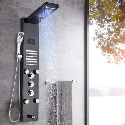 Buy AlenArt Stainless Steel Shower Panel Tower System LED Waterfall