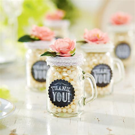Mini Mason Jar Mug Favors | Mason jar favors, Mini mason jars, Mason