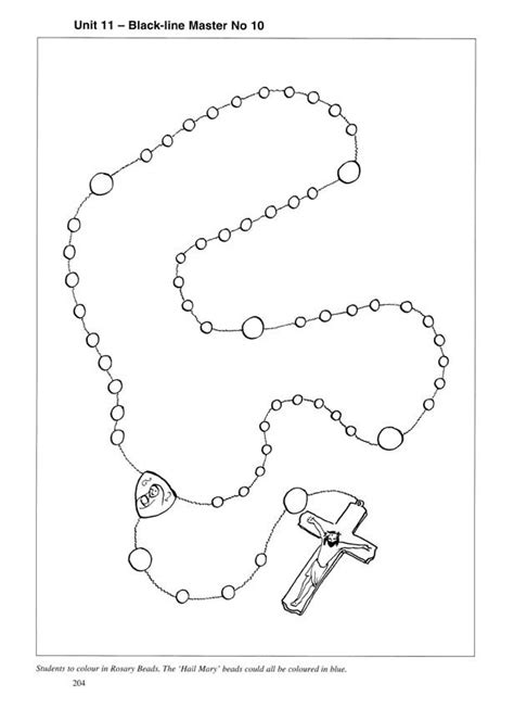Rosary Coloring Page For Kids Coloring Home