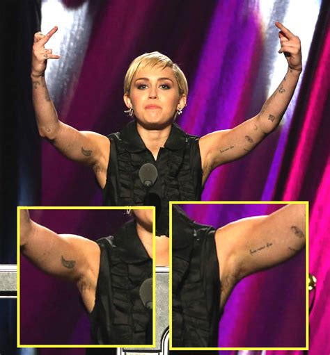 Miley Cyrus Armpit Hair Rock And Roll Hall Of Fame