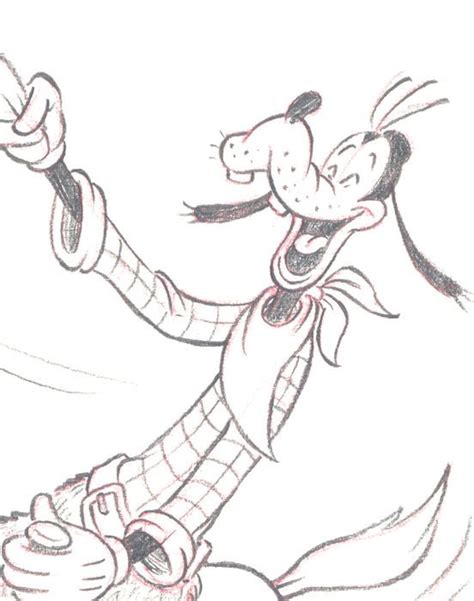 Vendetta Z Original Drawing Goofy The Cowboy Riding The Rodeo