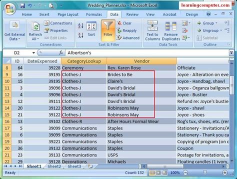 Excel Vocabulary Diagram Quizlet