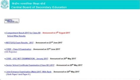 Cbse Class 12 Compartment Result 2017