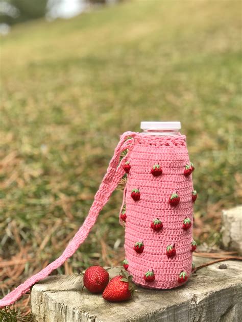 Pattern Crochet Bottle Holder Pattern Water Bottle Bag Holder Etsy