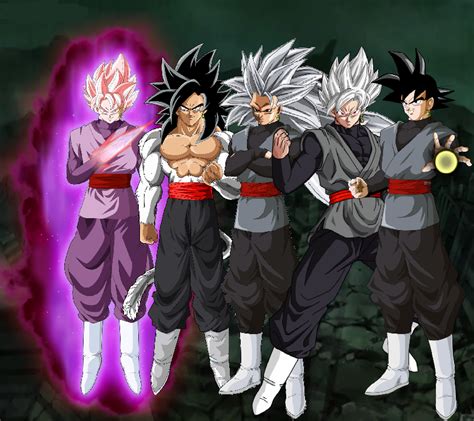 Black Goku Transformations By Davidbksandrade On Deviantart