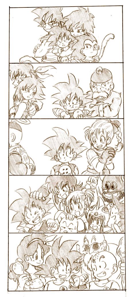 Son Goku Bulma Chi Chi Kuririn Lunch And More Dragon Ball And More Drawn By Tkgsize