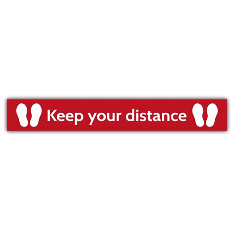 Social Distance Floor Marker Keep Your Distance 1000x150mm
