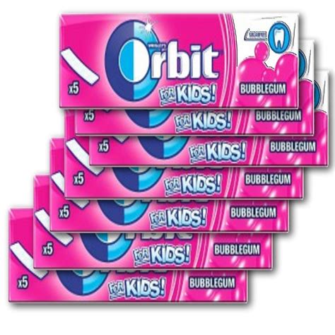 Wrigley S Orbit Bubble Gum For Kids Sugar Free Each Pack 5 Sticks 13g
