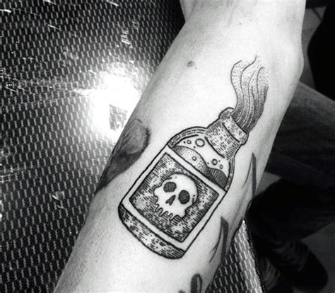 40 Poison Bottle Tattoo Designs For Men Killer Ink Ideas