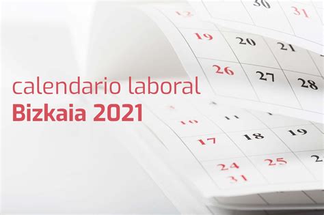 Calendario Laboral Bizkaia 2021 Gestoría Rincón