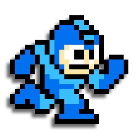 Mega Man Pixel Pixel Art Mega Man Pixel Quilting