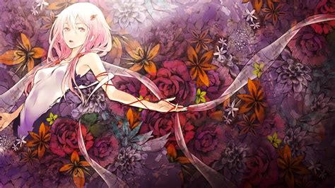 Guilty Crown Art Artistic Anime Manga Detail Color Flowers Leaves Women Females
