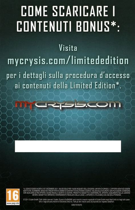 Crysis 2 Limited Edition 2011 Box Cover Art Mobygames