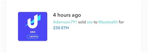 Sexcrypto Just Got Sold For 90000 Usd A New Record Rcryptocurrency