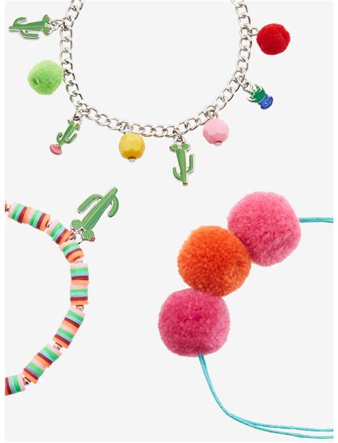 Disney Mickey Mouse Cactus Bracelet Set Boxlunch Exclusive Boxlunch