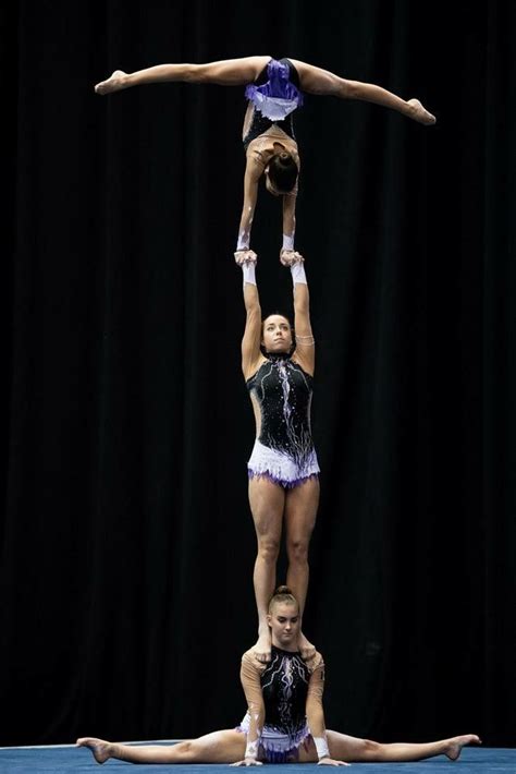 12 18 Womens Trio Acrobatic Gymnastics Gymnastics Photography