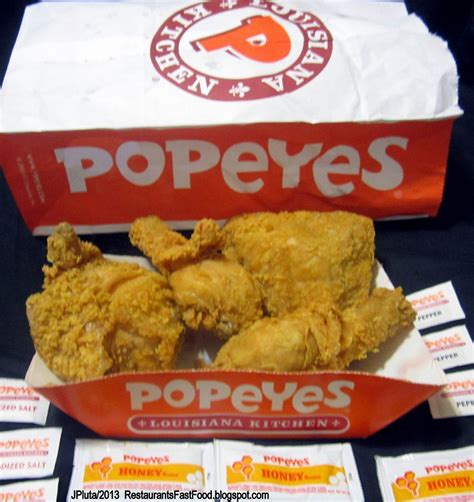Louisiana Food Popeyes Fried Chicken 4 Piece Snack Meal Honey Sauce