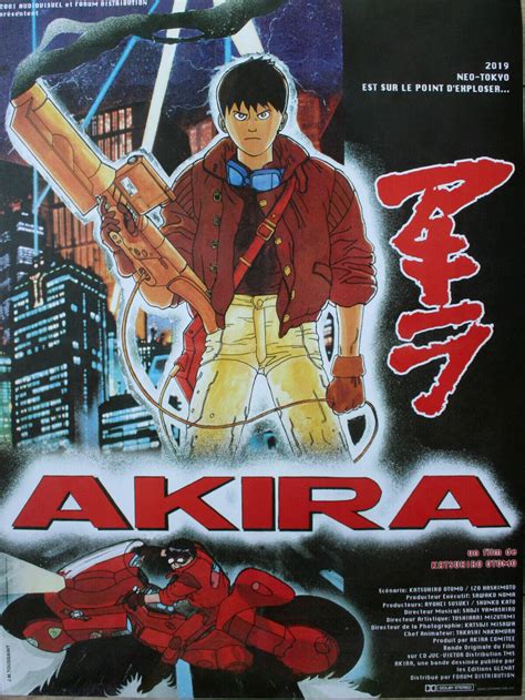 Akira Affiche Cinéma Roulee 53x40 Movie Poster Manga Katsuhiro Ôtomo