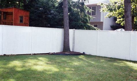 Take the length of your fence, divide it by 50, times that by 166, divide that by 50, round that number up to the nearest whole number. Chain Link w/ Winged Slats (White Color Code Posts & White ...