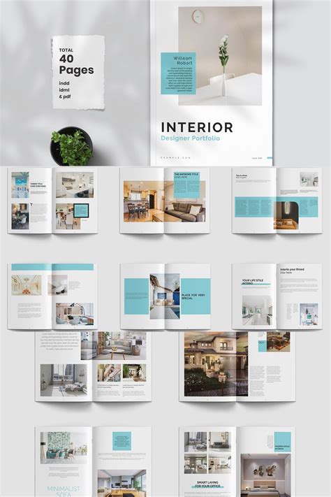 Interior Design Portfolio Template Indesign