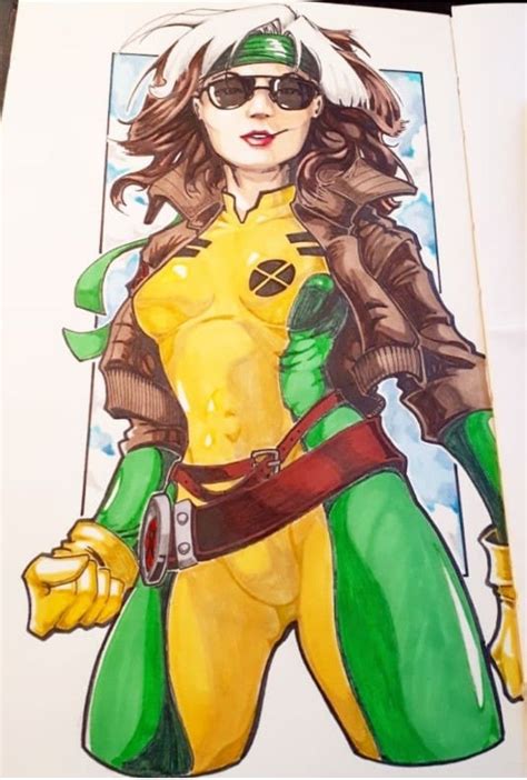 X Men Rogue Sketch Book Fan Art Rogues