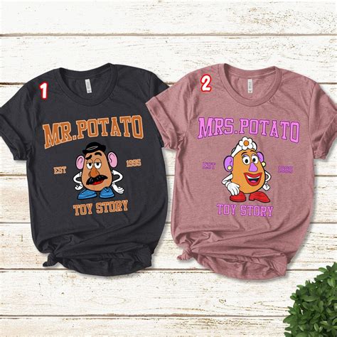 Mr Potato Head Shirt Mr And Mrs Shirt Toy Story T Shirt Etsy Canada