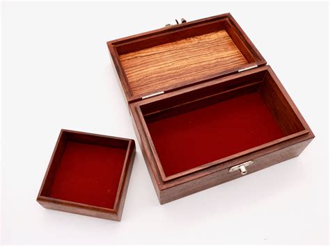 Small Wooden Jewelry Box Exotic Keepsake Box Handmade Etsy