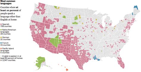 Where Non English Language Is Spoken In The Us Flowingdata
