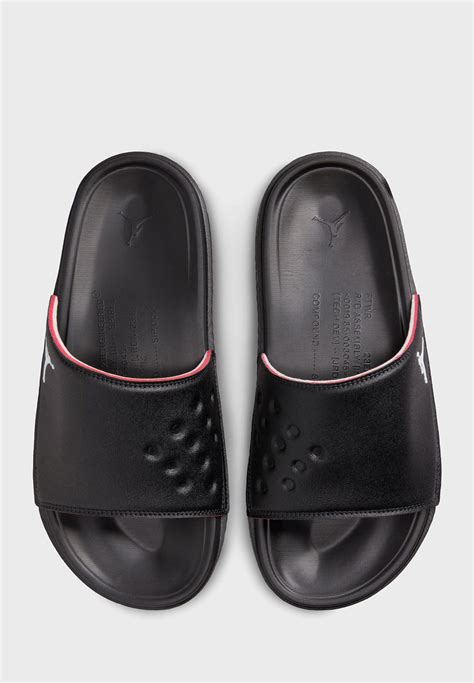 Buy Jordan Black Jordan Play Slides For Men In Dubai Abu Dhabi