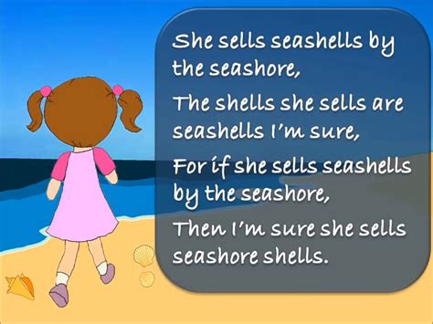 She Sells Seashells By The Seashore Tongue Twistersmp4 On Vimeo