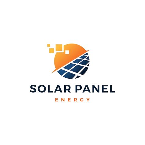 Panel Solar Energía Eléctrica Electricidad Logo Vector Icono Vector