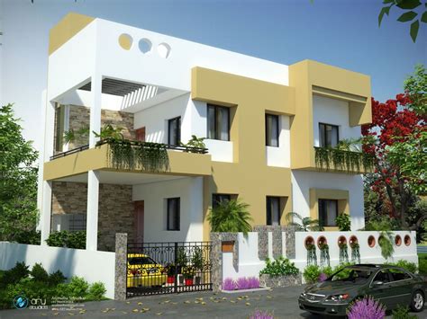 3d Exterior Architectural Rendering Of Residential