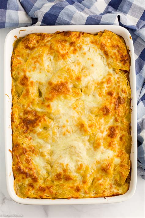Green enchilada sauce isn't the same as salsa verde. Easy Chicken Enchilada Casserole Recipe - Freezer friendly!