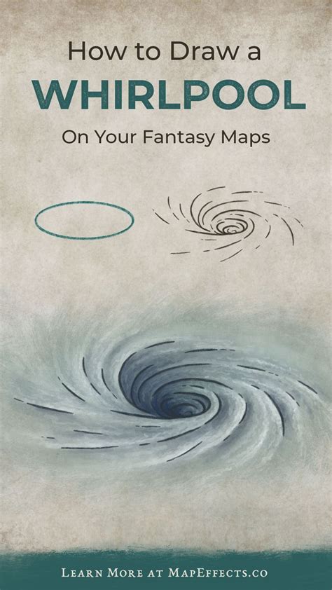 Fantasy Map Making Drawing Tutorial On How To Illustrate A Whirlpool Or