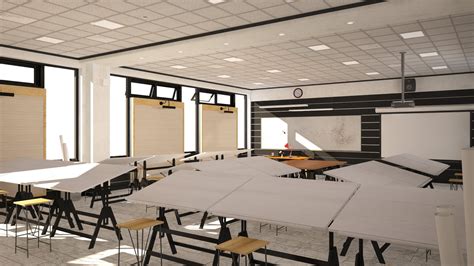 Architecture Design Studio Classroom 3d Model By Zyed