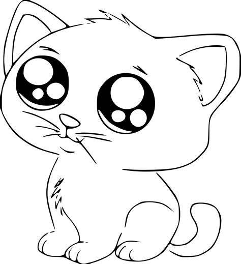 91 Anime Cat Colouring Pages Fareeza Crazy