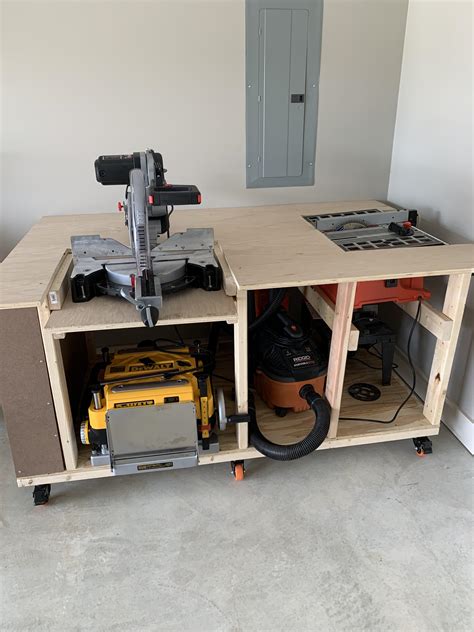 The Worlds Greatest Portable Storage Mitertable Saw Workbench Ever