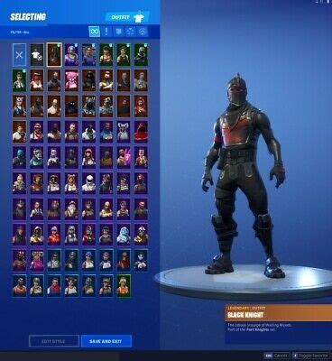 Well this is perfect for you. Details about Rare fortnite account | black knight ...