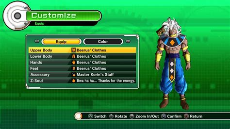 Hope you guys enjoy the video helps you guys also if you want more drop a like and if you do comment share and subscribe. All Beerus clothes in Dragon ball Xenoverse - YouTube