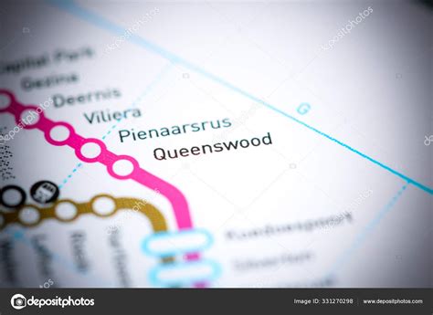 Queenswood Station Johannesburg Metro Map Stock Photo By