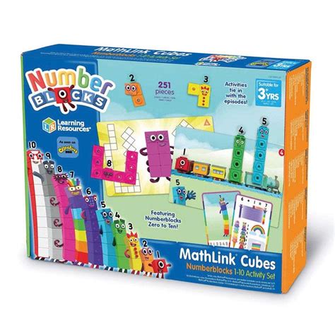 Learning Resources Lsp0949 Uk Numberblocks Mathlink Cubes 1 10 Activity